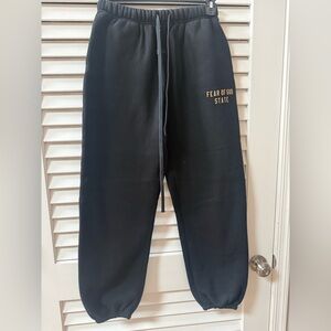 Essentials “Fear of God State” Black Joggers for Men